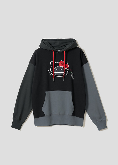 HELLO SHADOW フェイス｜裏毛ビッグシルエットパーカー