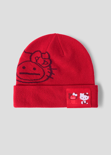 HELLO SHADOW フェイス｜ジャカードニットキャップ