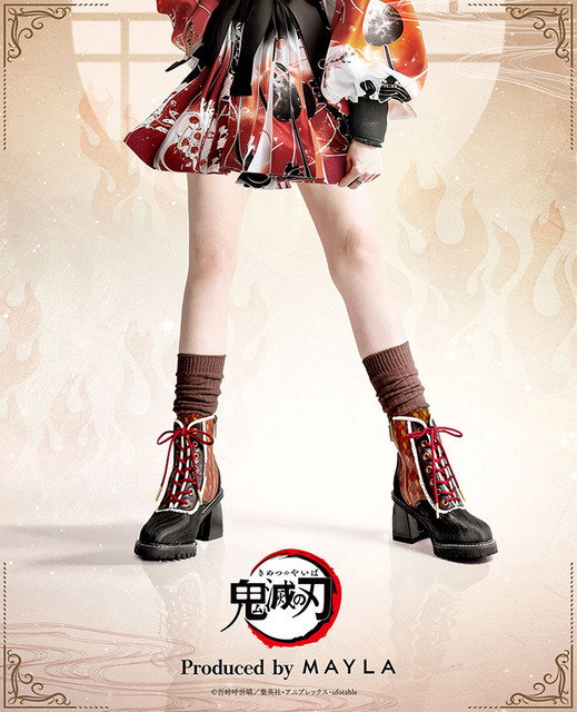 「鬼滅の刃 アイコニック シューズ オブジェ ブーツ」煉獄杏寿郎[BW]