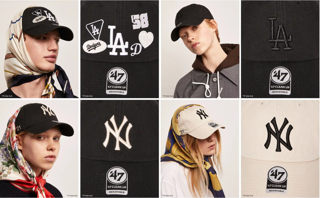 左上パッチ付きロサンゼルス・ドジャース(税込 ¥23,100)、その他アイテム(税込 ¥16,500)