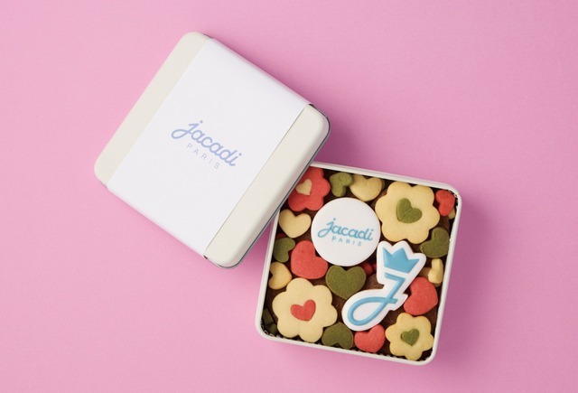「ジャカディ×シュガーティー」クッキー缶(230g入り) 4,320円 ◎11階 ベビー・こども服売場「ジャカディ」
