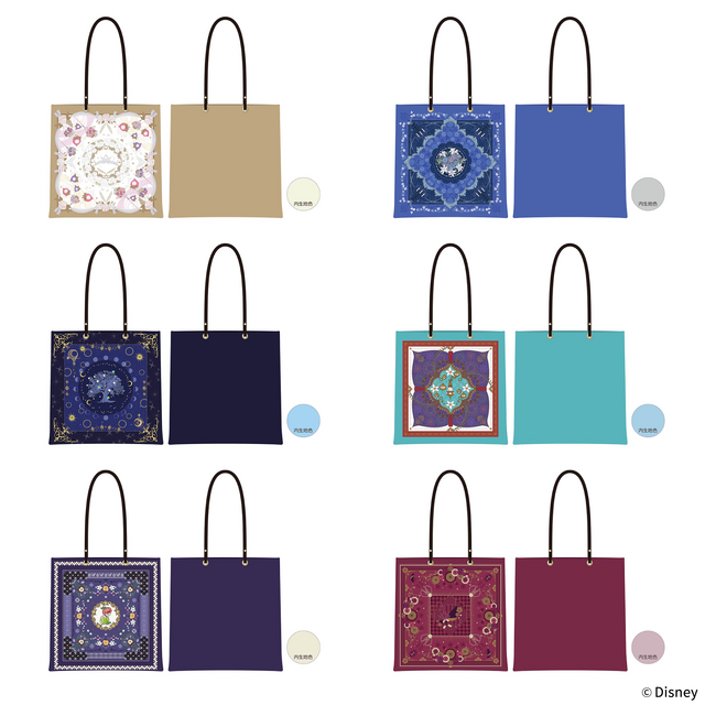 スカーフトート　全6種　各4,800円（税込）