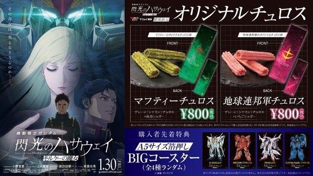 『機動戦士ガンダム 閃光のハサウェイ キルケーの魔女』T・ジョイ博多 ショートチュロス（3本セット）