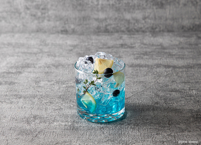 「機動戦士ガンダム 閃光のハサウェイ キルケーの魔女 カフェ」ハサウェイ：ブルーレモンソーダドリンク