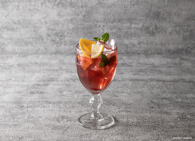 「機動戦士ガンダム 閃光のハサウェイ キルケーの魔女 カフェ」ケネス：サングリア風ドリンク