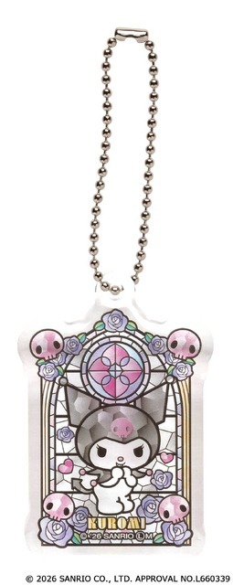 サンリオキャラクターズ　ステンドグラス風アクリルキーチェーン