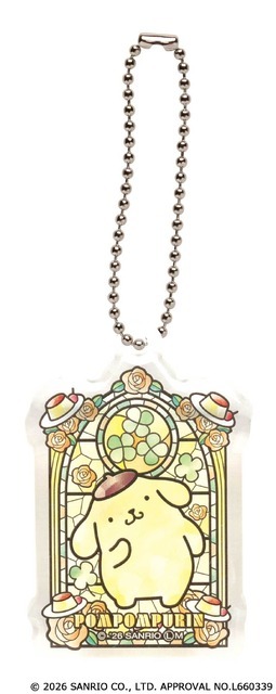 サンリオキャラクターズ　ステンドグラス風アクリルキーチェーン