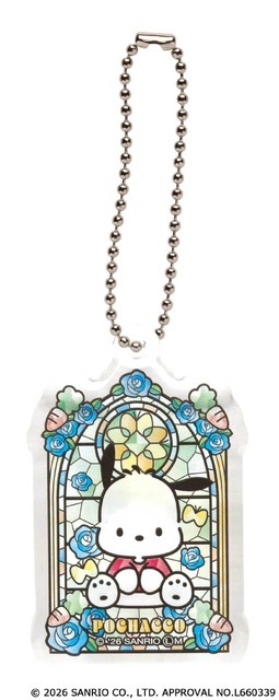 サンリオキャラクターズ　ステンドグラス風アクリルキーチェーン