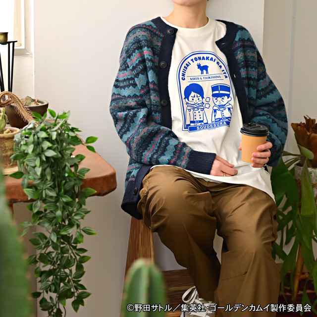 TVアニメ『ゴールデンカムイ』クルーネックTシャツD（月島軍曹・鯉登少尉）