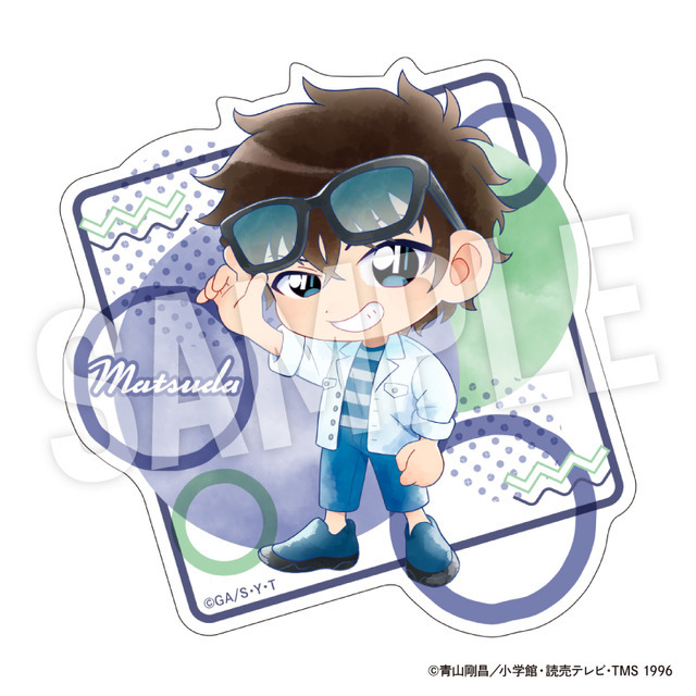 TVアニメ『名探偵コナン』ダイカットクリアステッカー Seasideデフォルメ（松田陣平）