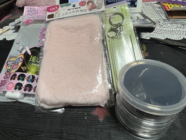 実家でで推し活グッズを使用