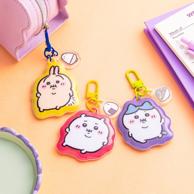 『ぽっちゃりぷっくりPVCキーホルダー』（ちいかわ、ハチワレ、うさぎ）
