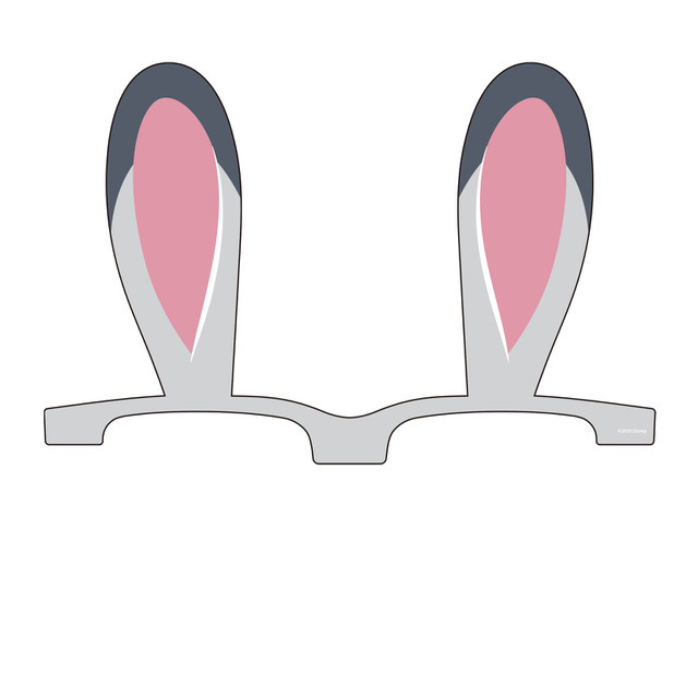 『ズートピア２』メガネ用カスタム耳型ステッカー（ジュディ・バージョン2）