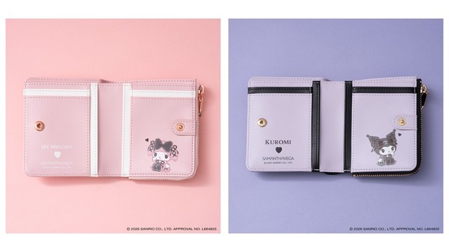 SAMANTHAVEGA「マイメロディ」と「クロミ」の折財布が登場