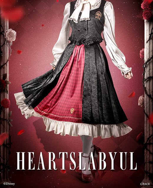 『ディズニー ツイステッドワンダーランド』アイコニック スカート ハーツラビュル寮[RD]