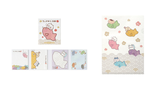 川越限定 パタパタメモ　660円(税込)／川越限定 手触りの良いクリアファイル　440円(税込)