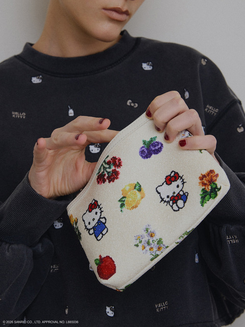 HELLO KITTY×Ameri PIXEL PATTERN POUCH ¥4,400+Tax