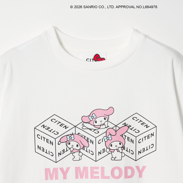 サンリオキャラクターズ×CITEN「Tシャツ」マイメロディ