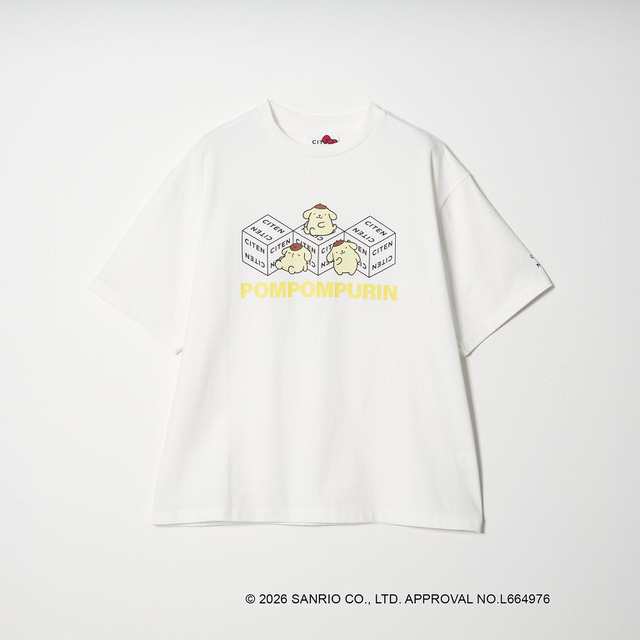 サンリオキャラクターズ×CITEN「Tシャツ」ポムポムプリン