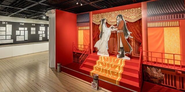 「アニメ天官賜福展 -天地流光-」展示会場