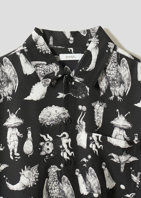 ウルトラQ(drawn by ヒグチユウコ)｜ビッグシルエット半袖シャツ