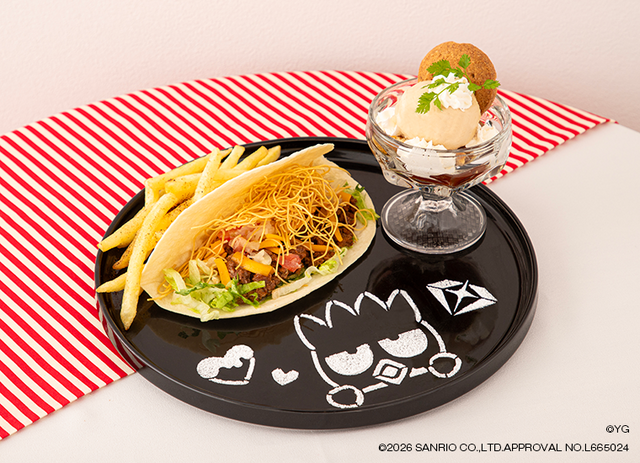 TREASURE×HAPIDANBUI CAFE「CHOI HYUN SUK×HARUTO×ばつ丸のタコス＆ミルクティーアイスグラスプレート」