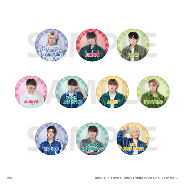 TREASURE×HAPIDANBUI CAFE「缶バッジ_TREASURE」ランダム10種