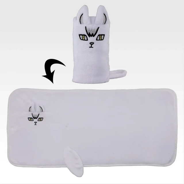 D賞 キタキツネふわふわブランケット