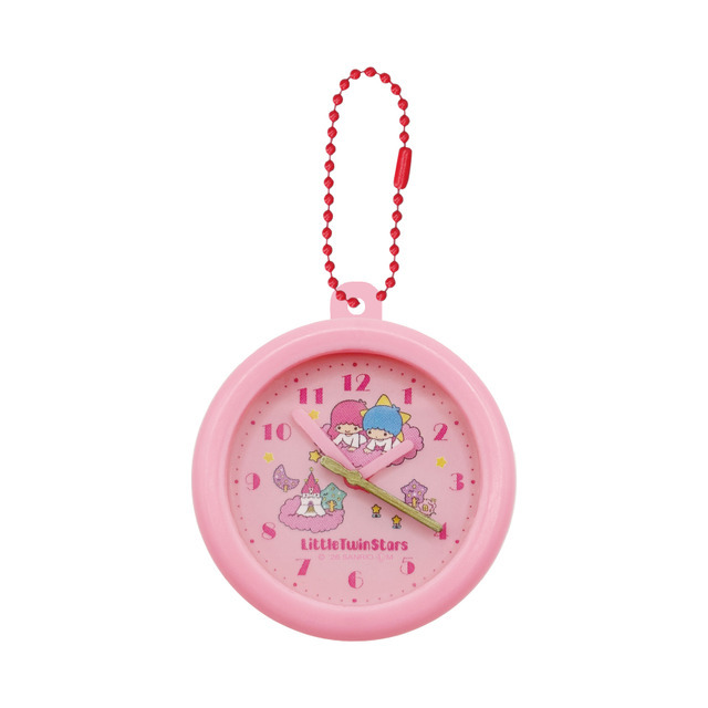 「サンリオキャラクターズ レトロ壁掛け時計風クリップキーホルダー」(全6種)