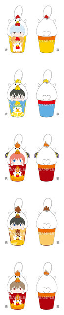 『新劇場版 銀魂 -吉原大炎上-』ローソンキャンペーン　オリジナルグッズ「なりきり！からあげクン ミニぬいキーホルダー」全5種