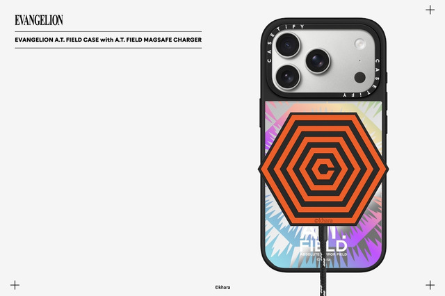 「エヴァンゲリオン x CASETiFY」コレクション「EVANGELION A.T.FIELD CASE with A.T.FIELD MAGSAFE CHARGER」