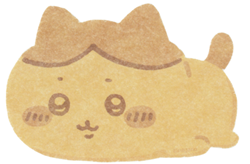 NEW【ちいかわ焼き スマホに貼れるサイズのステッカー 】各330円（税込）