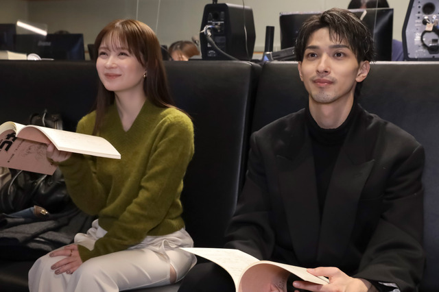 畑芽生・横浜流星（アフレコ見学）