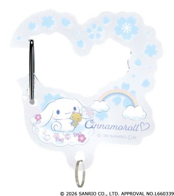 サンリオキャラクターズ　さくらマジックアクリルカラビナ_シナモロール