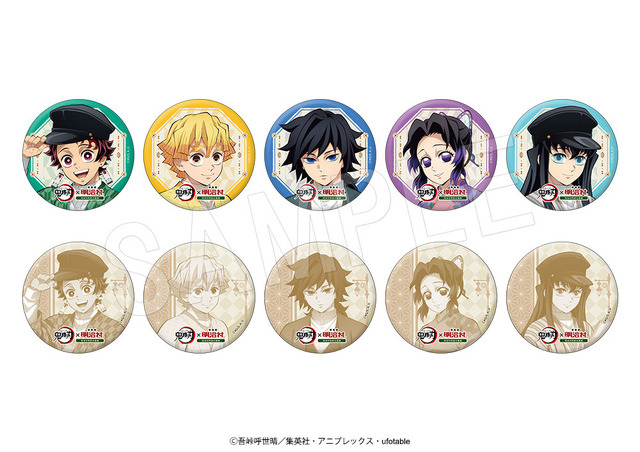 アニメ『鬼滅の刃』トレーディングマット缶バッジ　明治村ver.（ランダム10種）