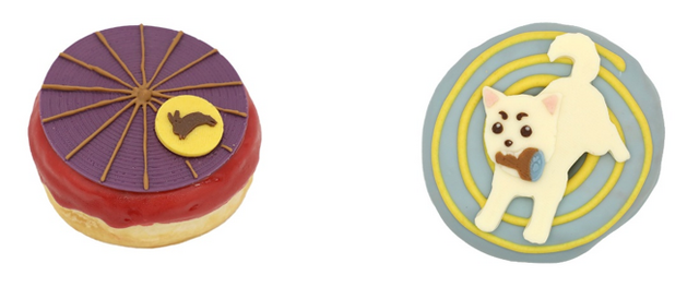 夜兎の傘ドーナツ（神威）、春のぶらり旅ドーナツ（定春）