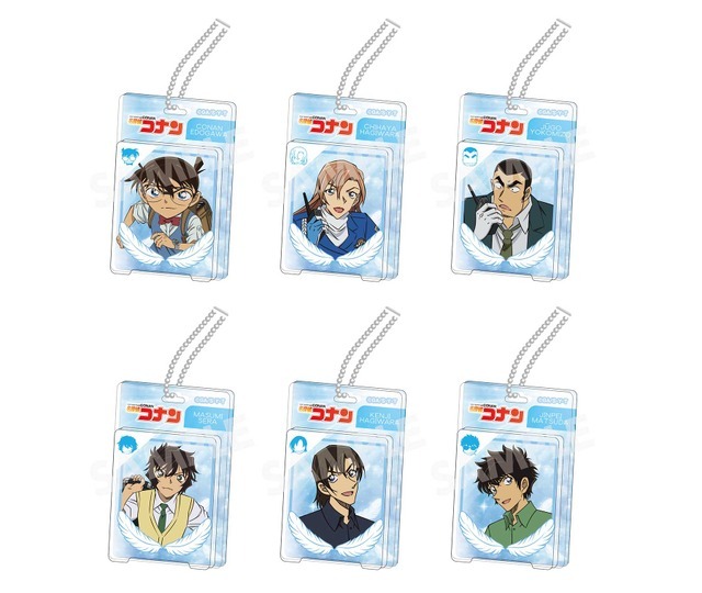 TVアニメ『名探偵コナン』新規描き下ろしイラストグッズ「ブリスターパッケージ風アクリルボールチェーン」全6種