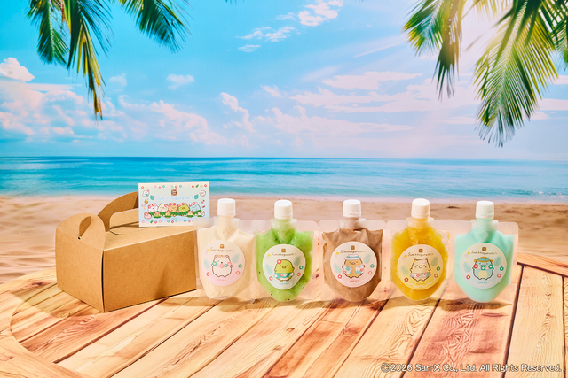 「すみっコぐらし×アロハテーブル」すみっコスムージージェラート（5種セット／イメージ）