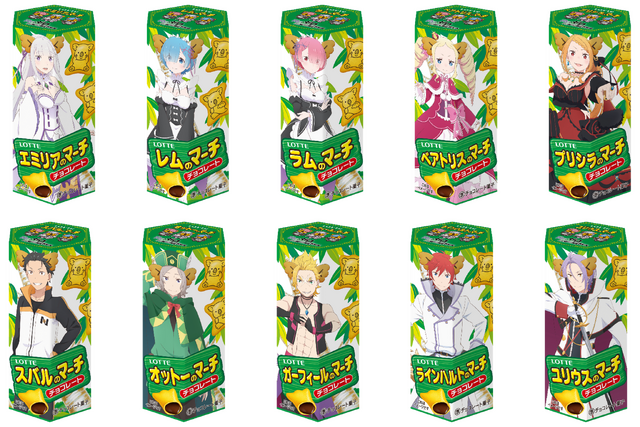 「リゼロのマーチ」 コアラのマーチver.　パッケージデザイン（全10種）