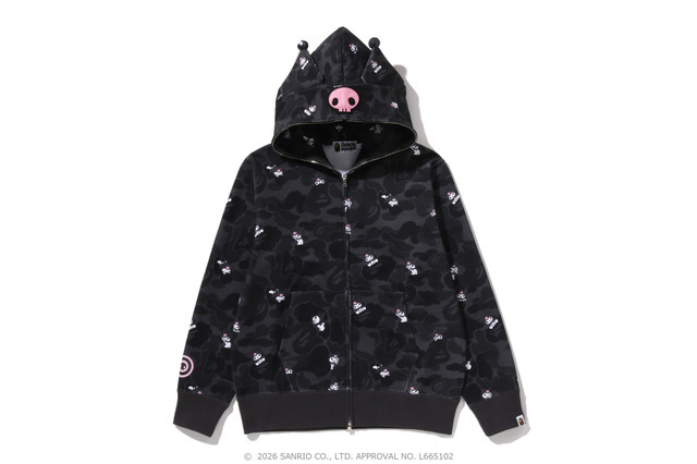 KUROMI CAMO FULL ZIP HOODIE