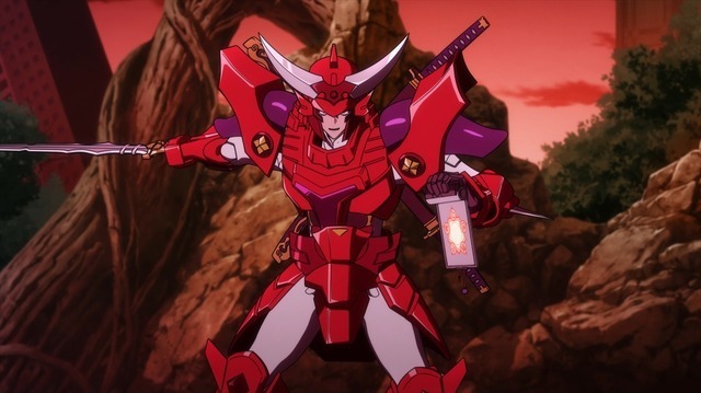 『鎧真伝サムライトルーパー』第8話「逢解寅」先行場面カット（C）SUNRISE