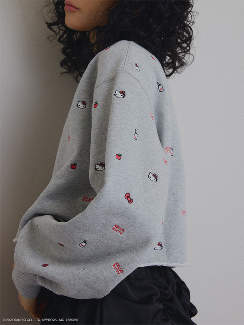 HELLO KITTY×Ameri EMBROIDERY SWEAT TOP ¥20,350+Tax