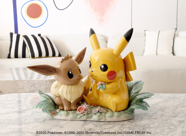 リヤドロ「ピカチュウとイーブイ」