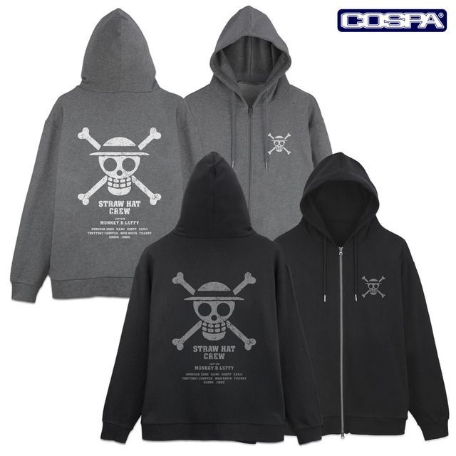 麦わらの一味 ジップパーカー