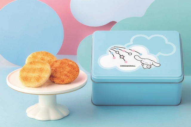 サンリオキャラクターズ×もち吉コラボ”第2弾”_おまつりこまち シナモロール缶