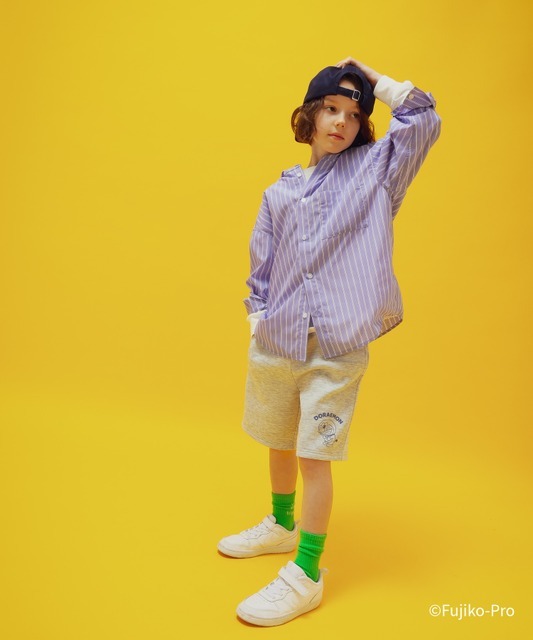 GLOBAL WORK「ダンボールショーツ/キッズ」着用イメージ