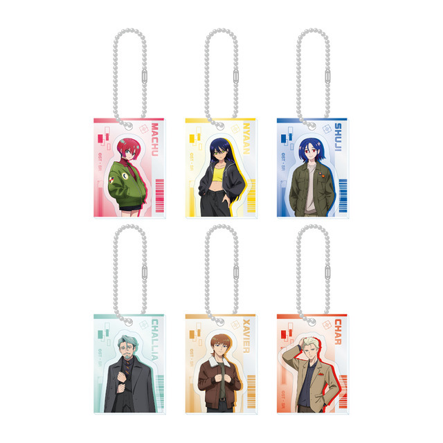 「機動戦士Gundam GQuuuuuuX Cafe －each choice of justice－」立体アクリルキーホルダー（ランダム6種）