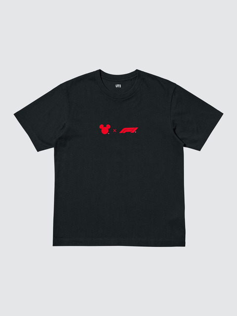 ユニクロ「Disney x Formula 1 UT」MEN　カラー：09 BLACK　FRONT