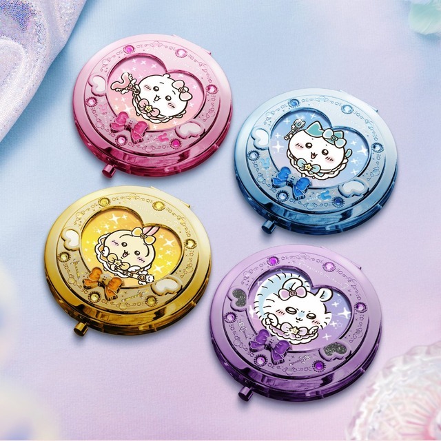 『まじかるちいかわ まじかるコンパクトミラー』（ちいかわ、ハチワレ、うさぎ、モモンガ）