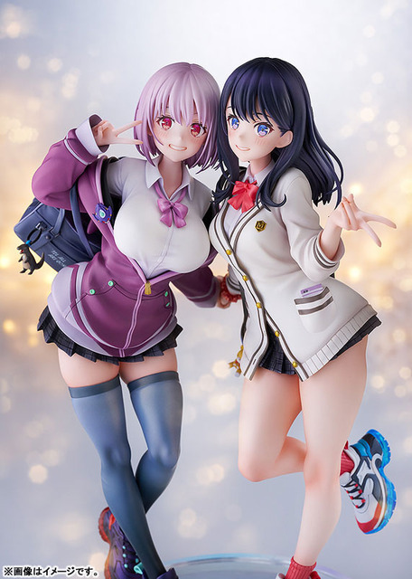 SSSS.GRIDMAN 宝多六花＆新条アカネ feat.トリダモノ 1/7スケール 完成品フィギュア